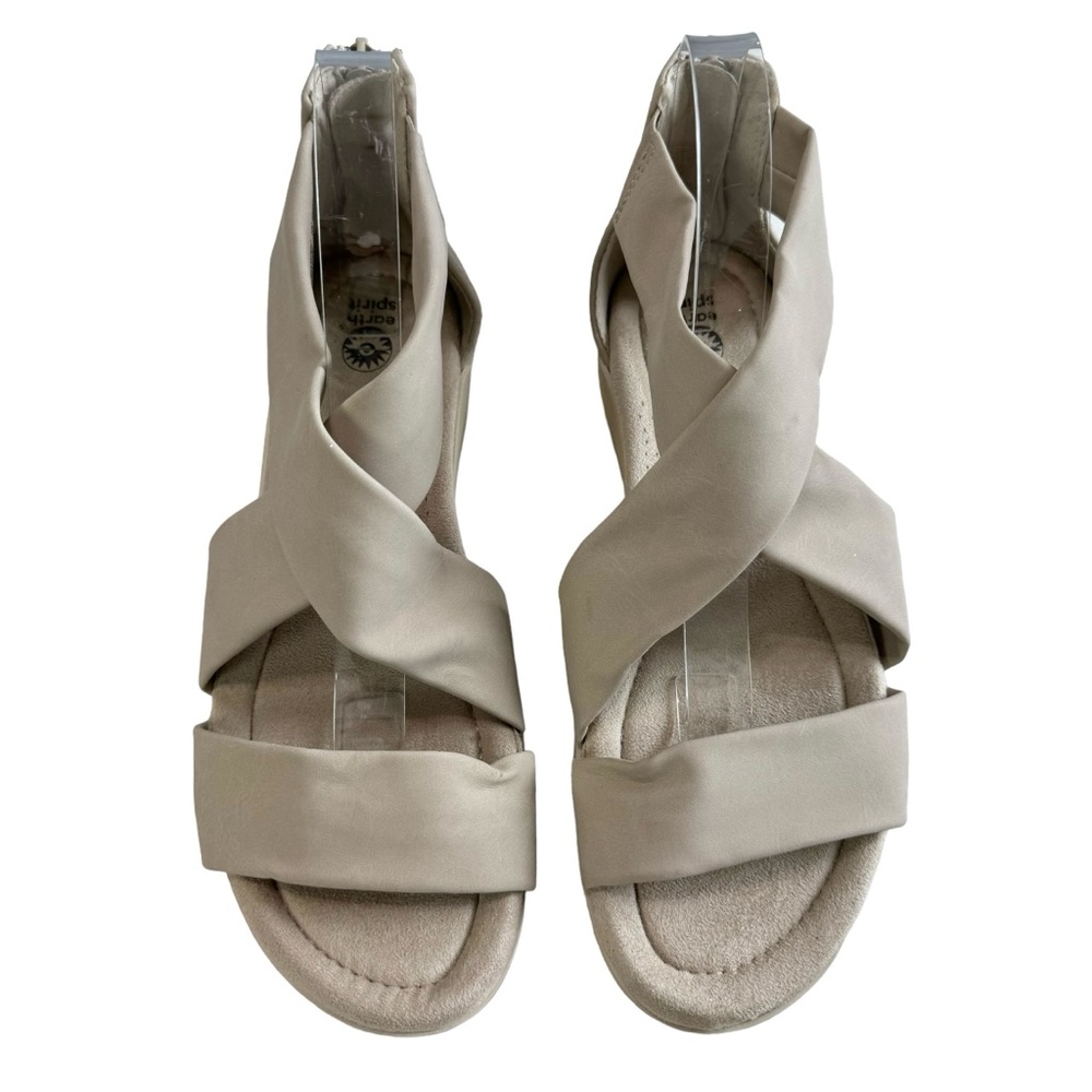 Earth Spirit Crossband Wedge Sandals Size 10 - Picture 4 of 16